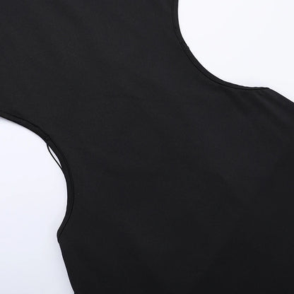 Backless Black Halter Dress – Sexy Sleeveless Maxi for Summer & Party Nights