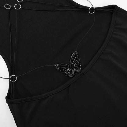 Backless Black Halter Dress – Sexy Sleeveless Maxi for Summer & Party Nights